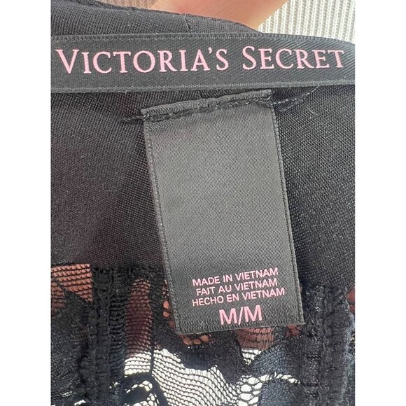 Victoria's Secret Lace Back Black Dress | Office Siren Dark Romance Mob Wife LBD - Picture 16 of 16